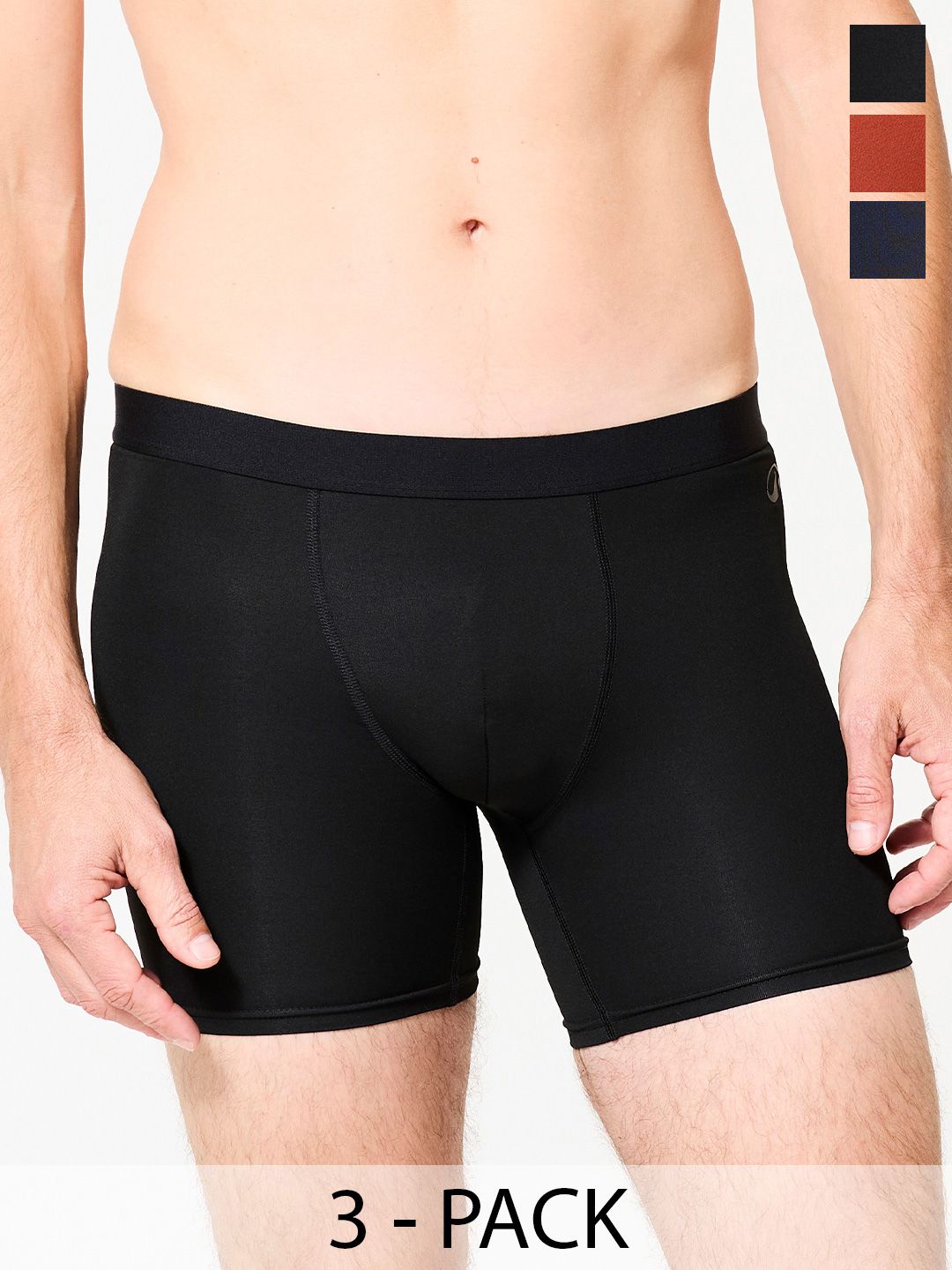 Decathlon Pack Of 3 Breathable Trunks