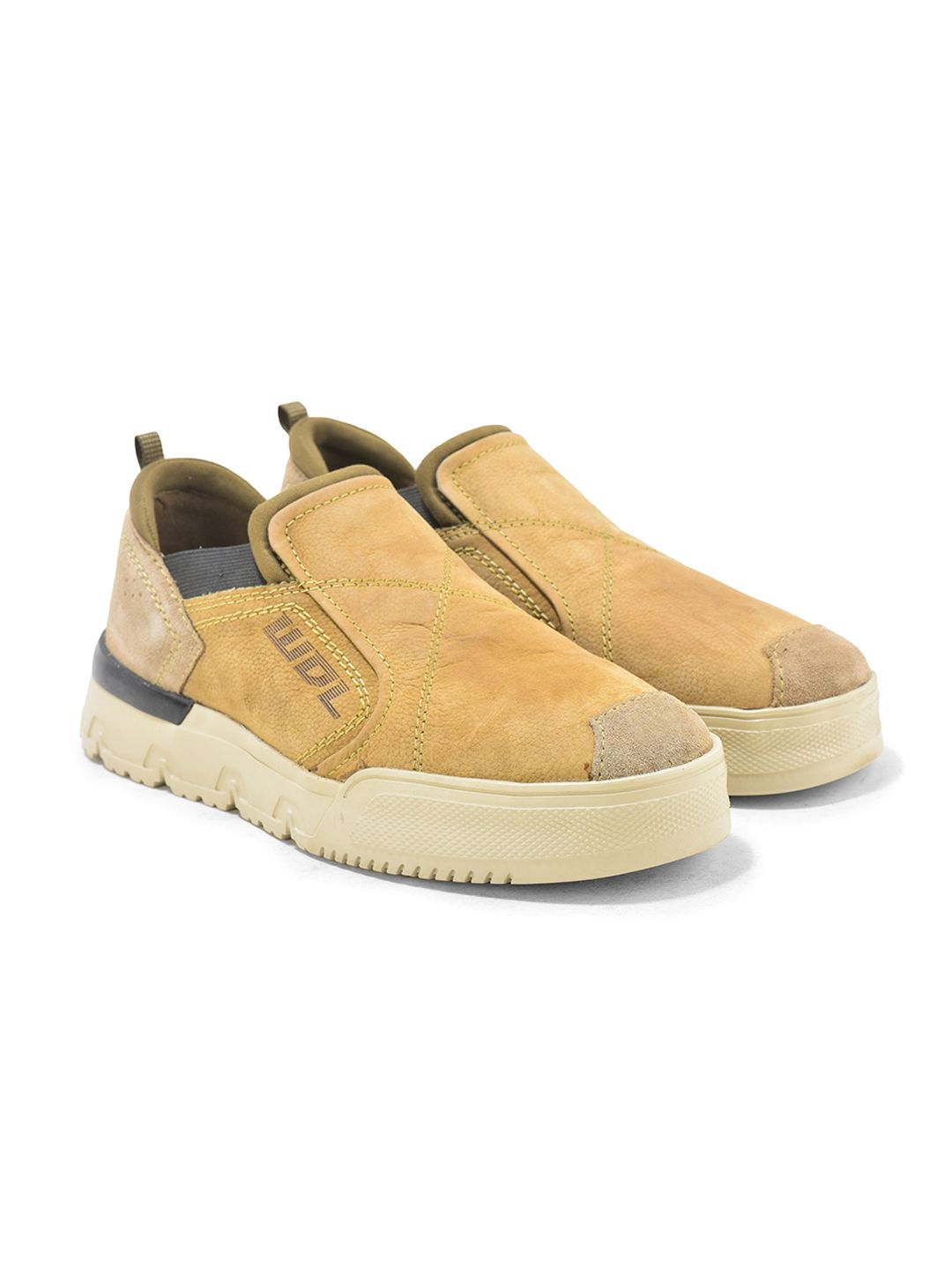 Woodland Woodland Men Leather Slip-On Sneakers