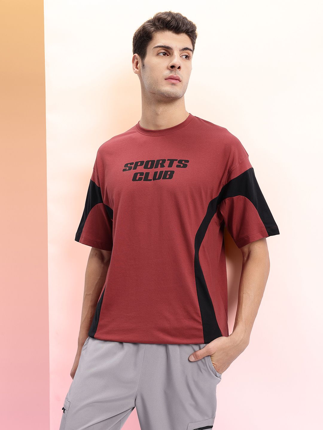 HRX by Hrithik Roshan Typography Print Drop-Shoulder Sleeves Relaxed Fit Lifestyle T-shirt