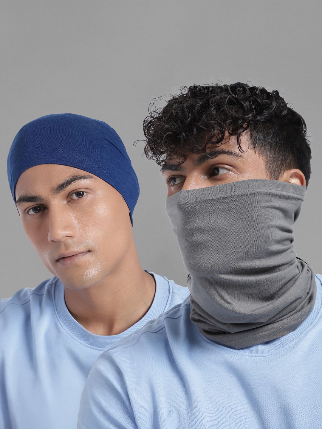 Heelium Unisex Pack of 2 Bamboo Soft Odour-free & Breathable Multipurpose Bandana