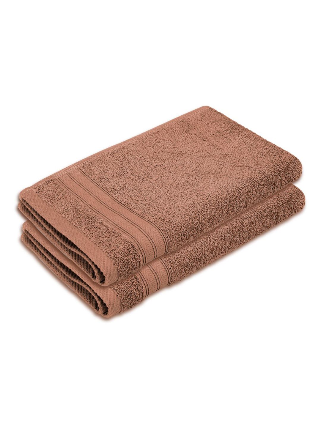 Layers Layers Be Bold Brown 2 Pieces Pure Cotton 450 GSM Hand Towels