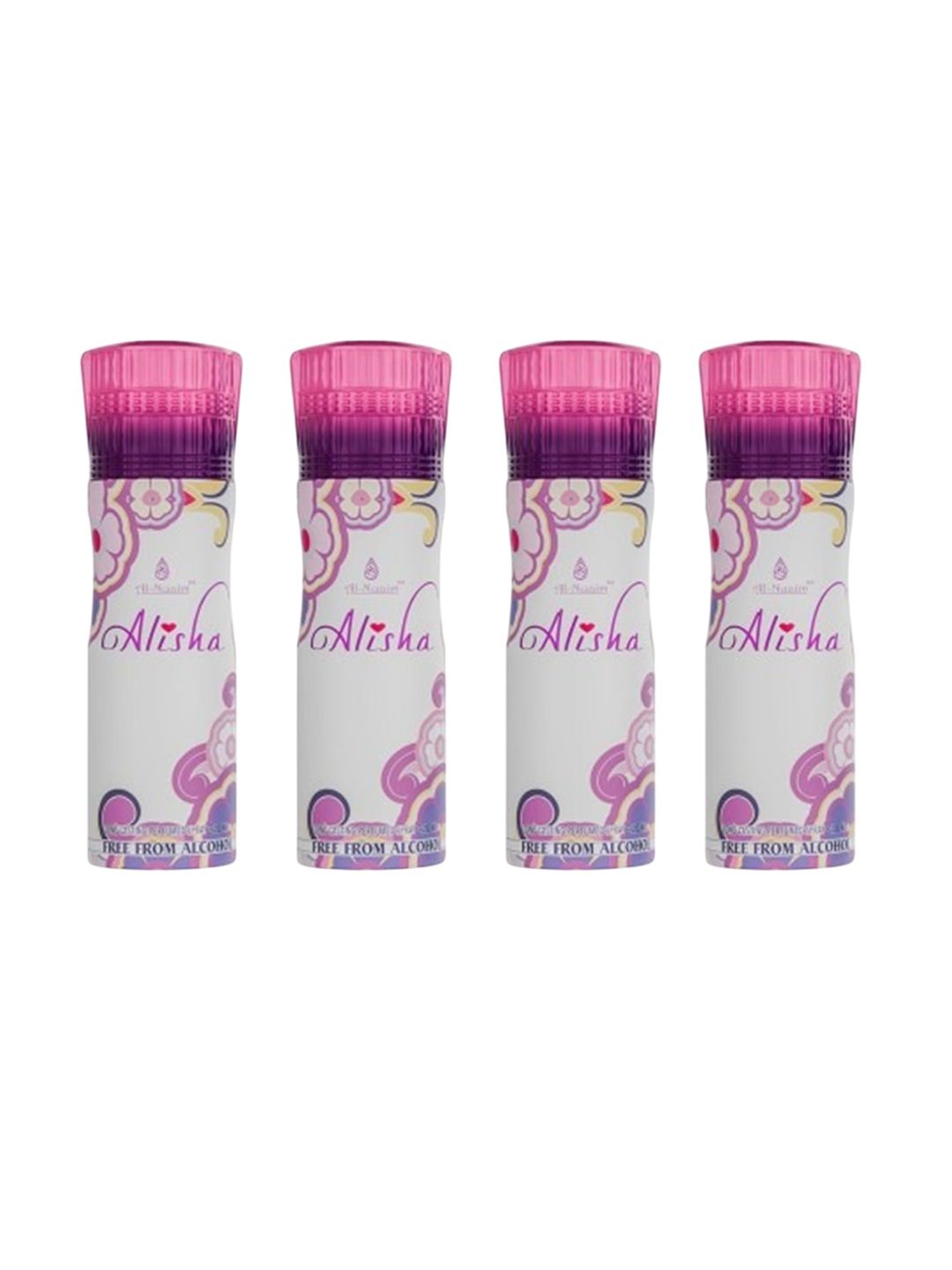 Al-Nuaim Women Set Of 4 Alisha Alcohol-Free Deodorant -200 ml Each