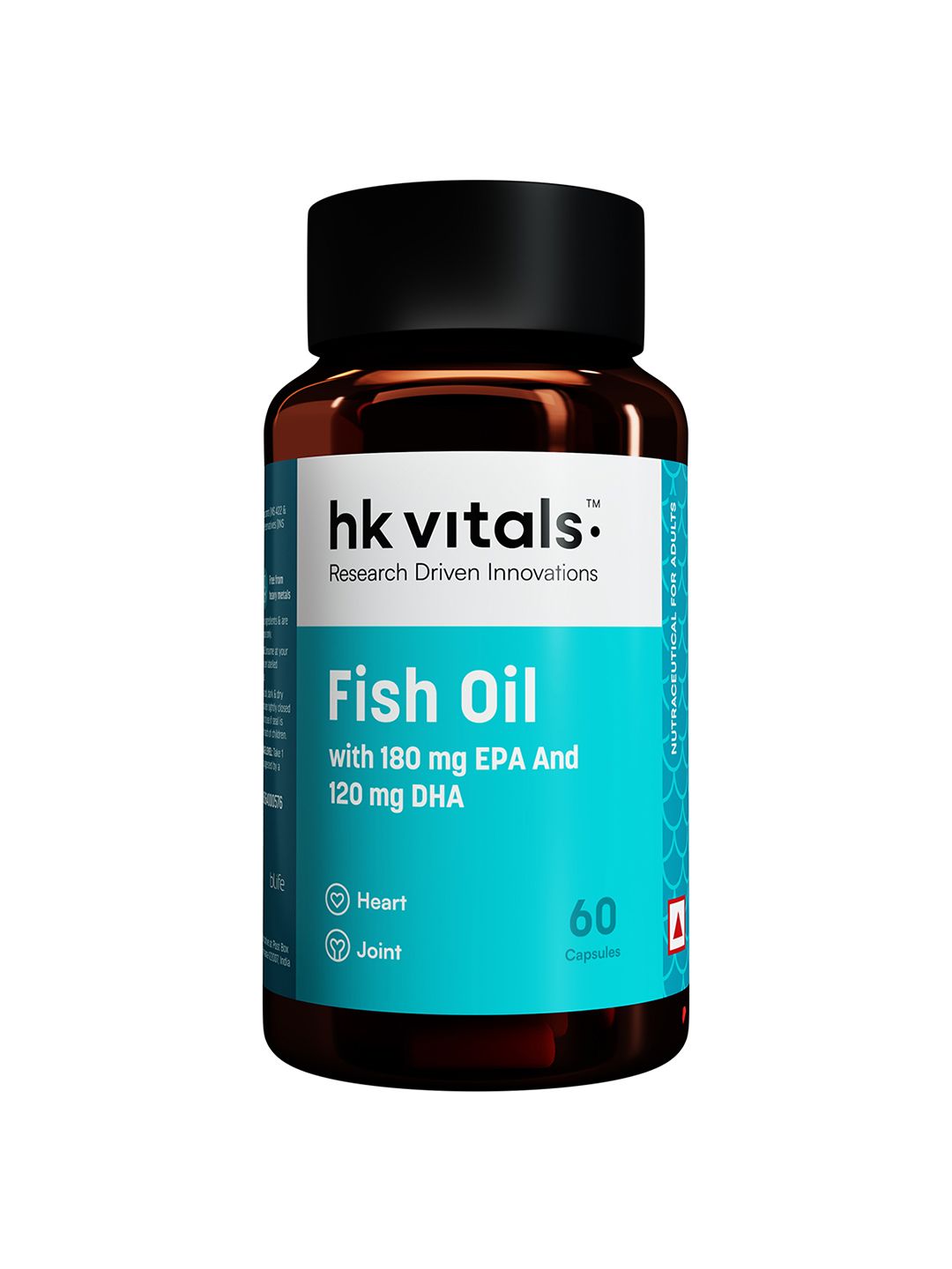 HK VITALS Fish Oil 1000mg Soft Gelatine Capsules - 60 Capsules
