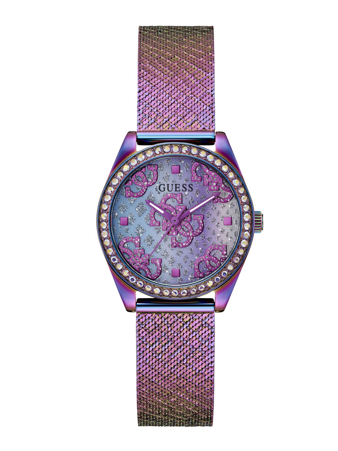 GUESS GUESS Women Dial & Stainless Steel Bracelet Style Straps Analogue Watch GW0748L3