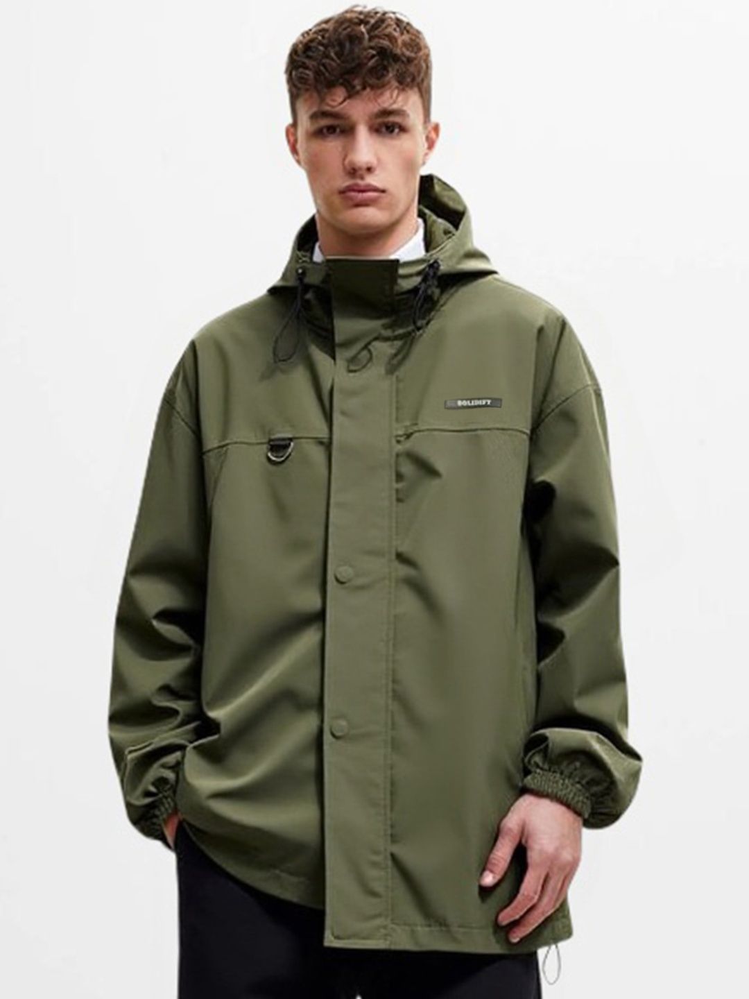 HERE&NOW Men Stand Collar Jacket