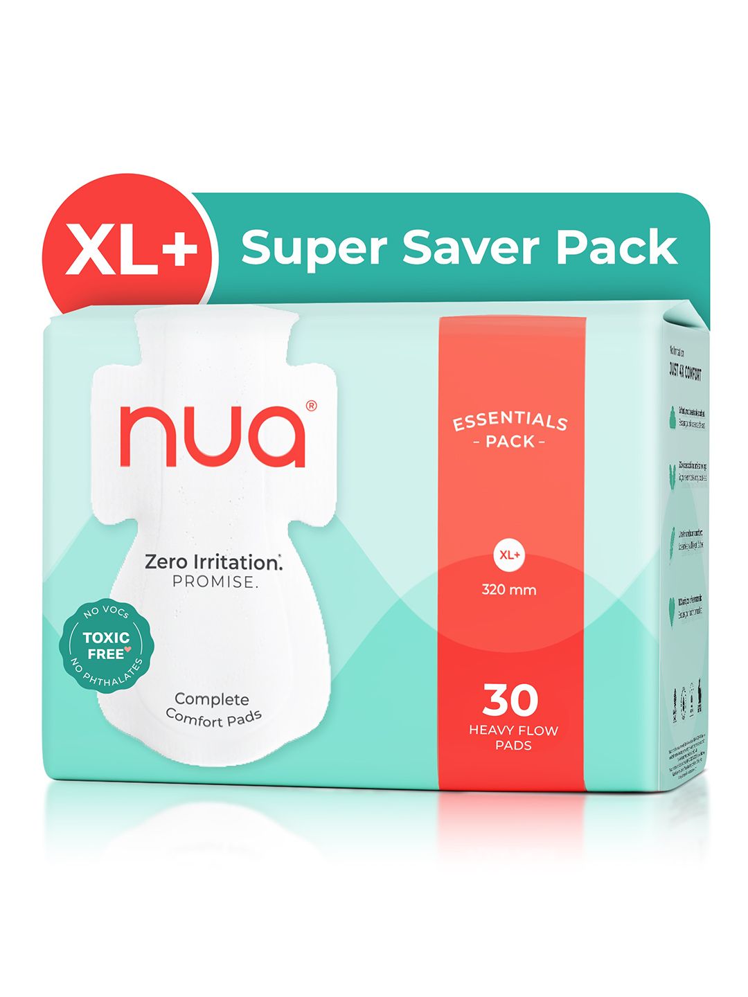 Nua Complete Comfort 30 Heavy Flow pads
