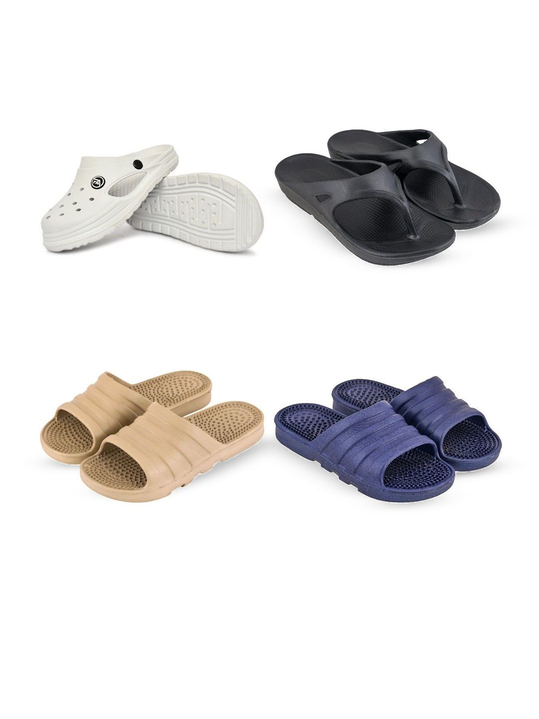 Feel alive Men Pack Of 4 Clogs