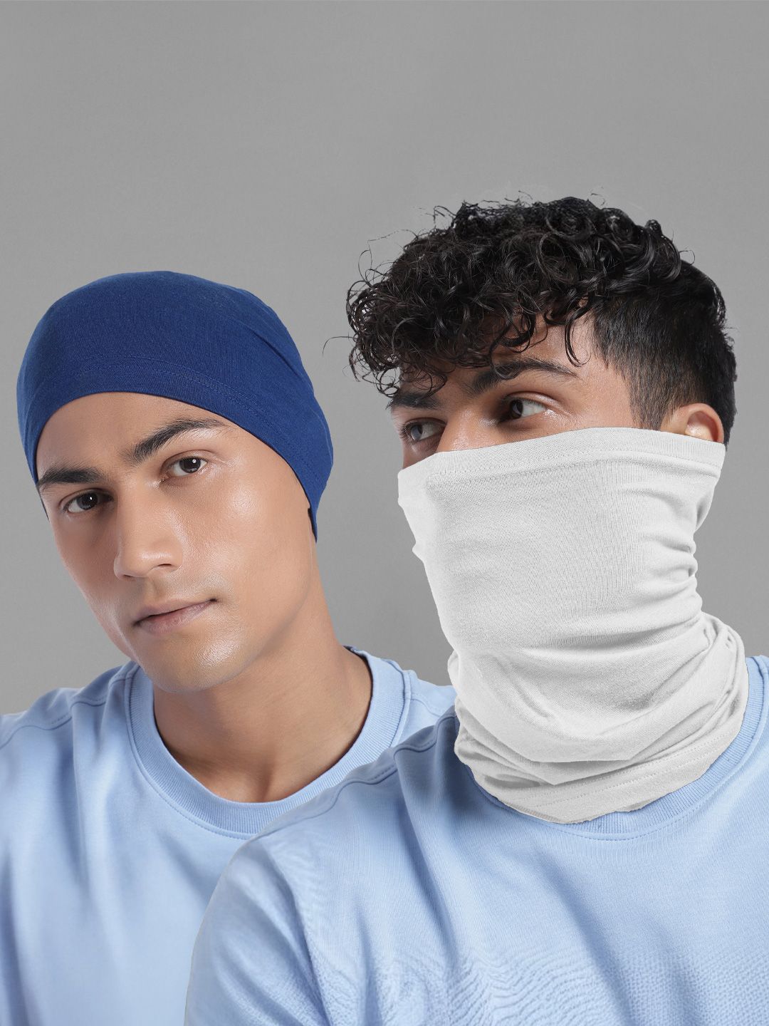 Heelium Unisex Pack of 2 Bamboo Soft Odour-free & Breathable Multipurpose Bandana