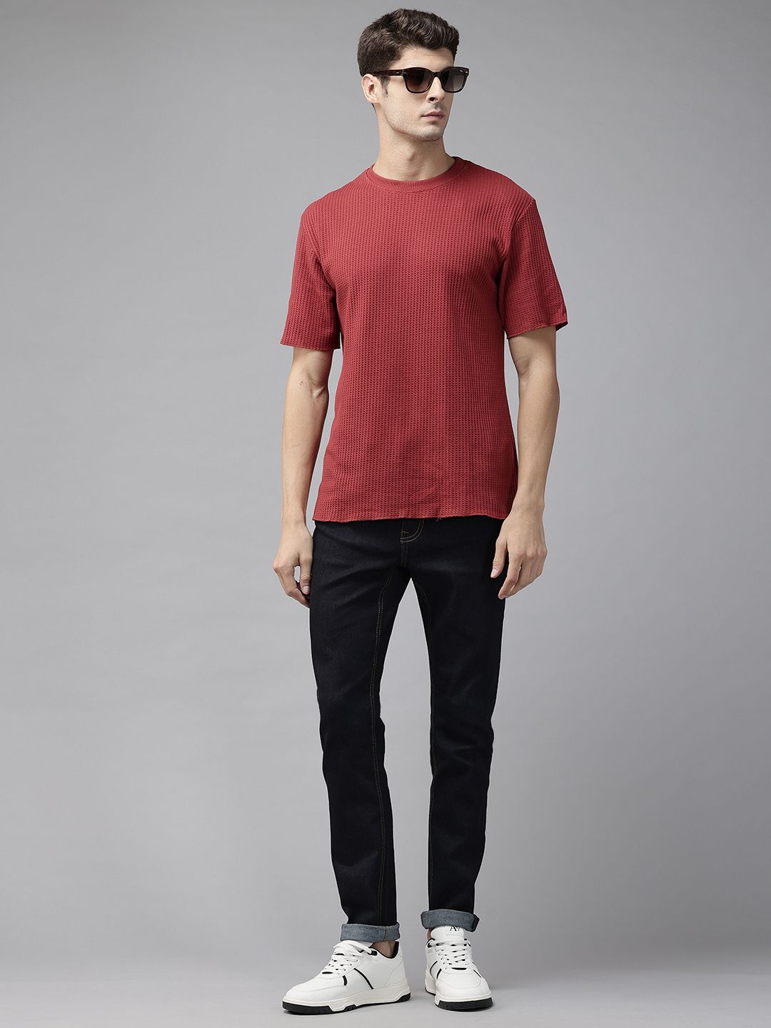 U.S. Polo Assn. Denim Co. Men Slim Tapered Fit Mid-Rise Stretchable Jeans