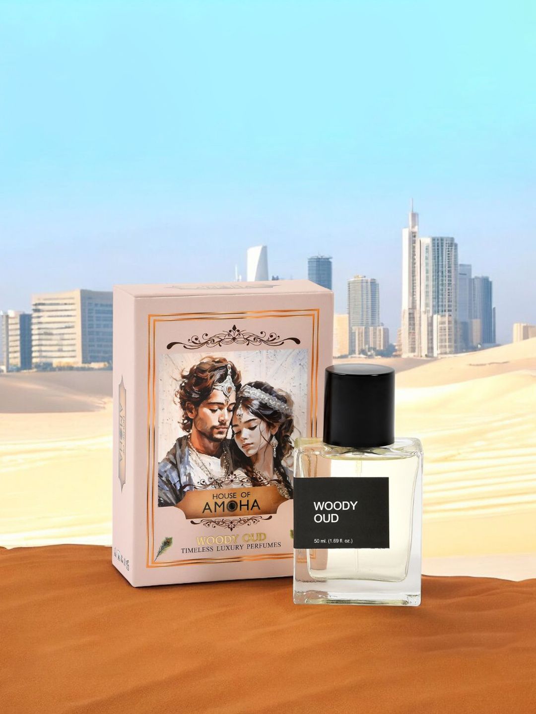 HOUSE OF AMOHA Woody Oud Long Lasting Eau De Parfum - 50 ml