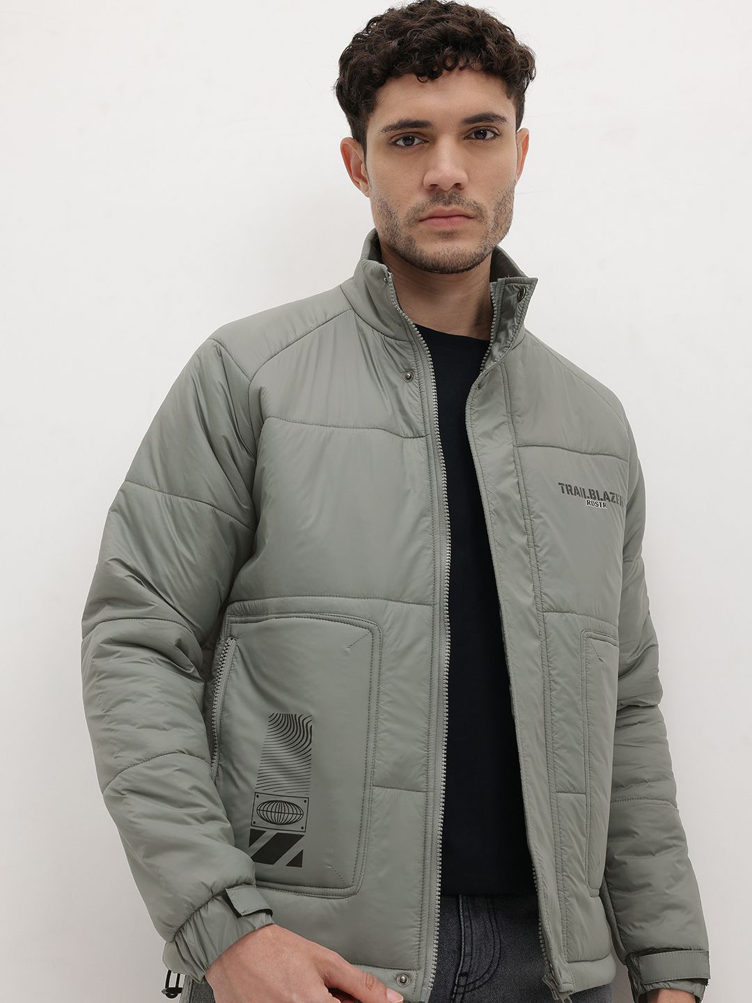 The Roadster Life Co. Printed Padded Jacket