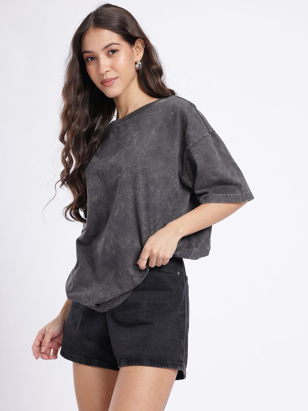 Buy SZN Oversized Acid-wash Dyed Effect T-shirt - Tshirts for