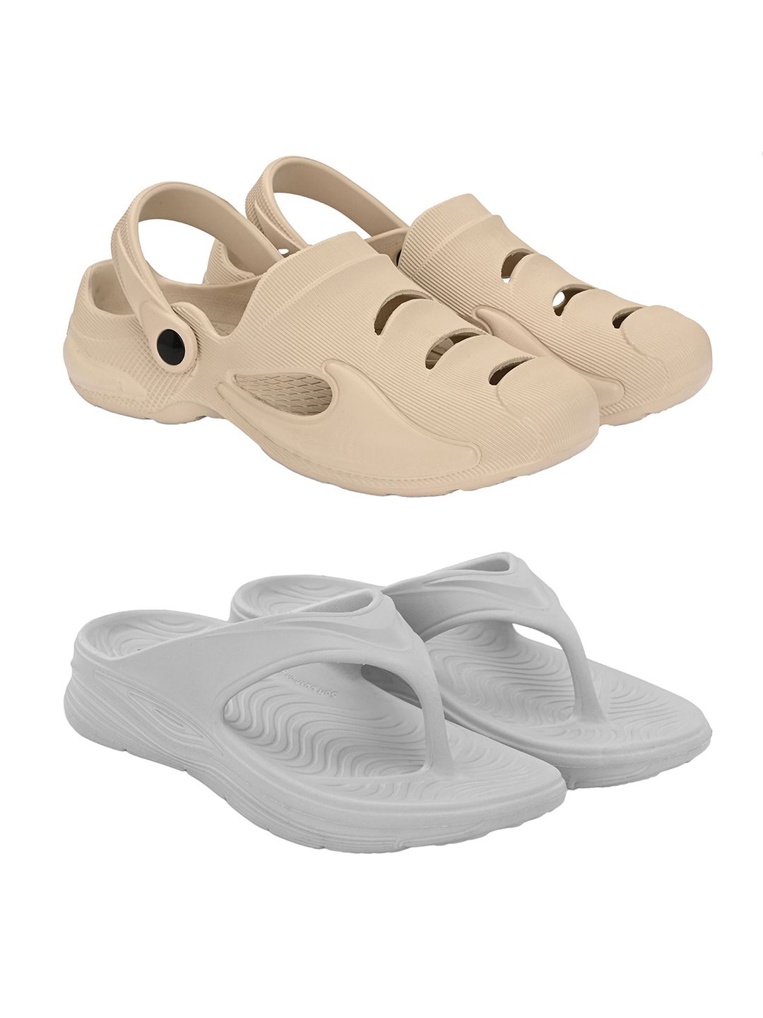 BIRDE Men Set Of 2 Rubber Clogs