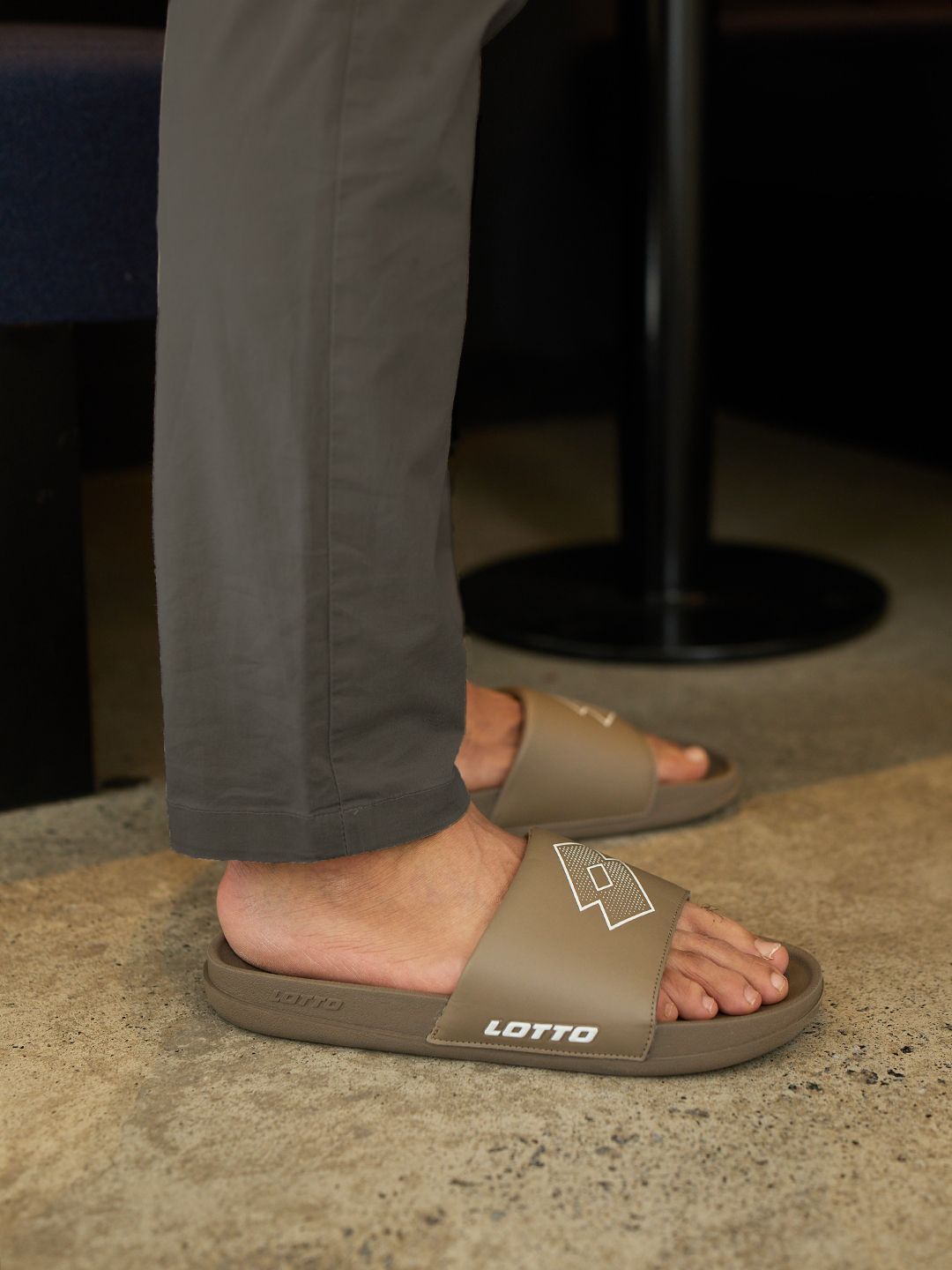 Lotto Men Enduro Plus Brown Slides