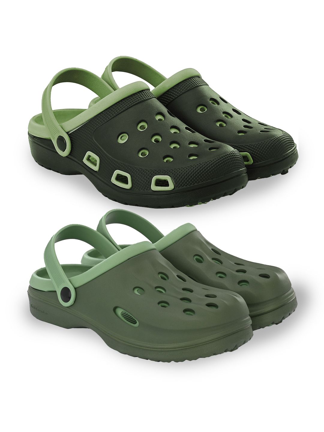 BIRDE Men Pack Of 2 Rubber Clogs