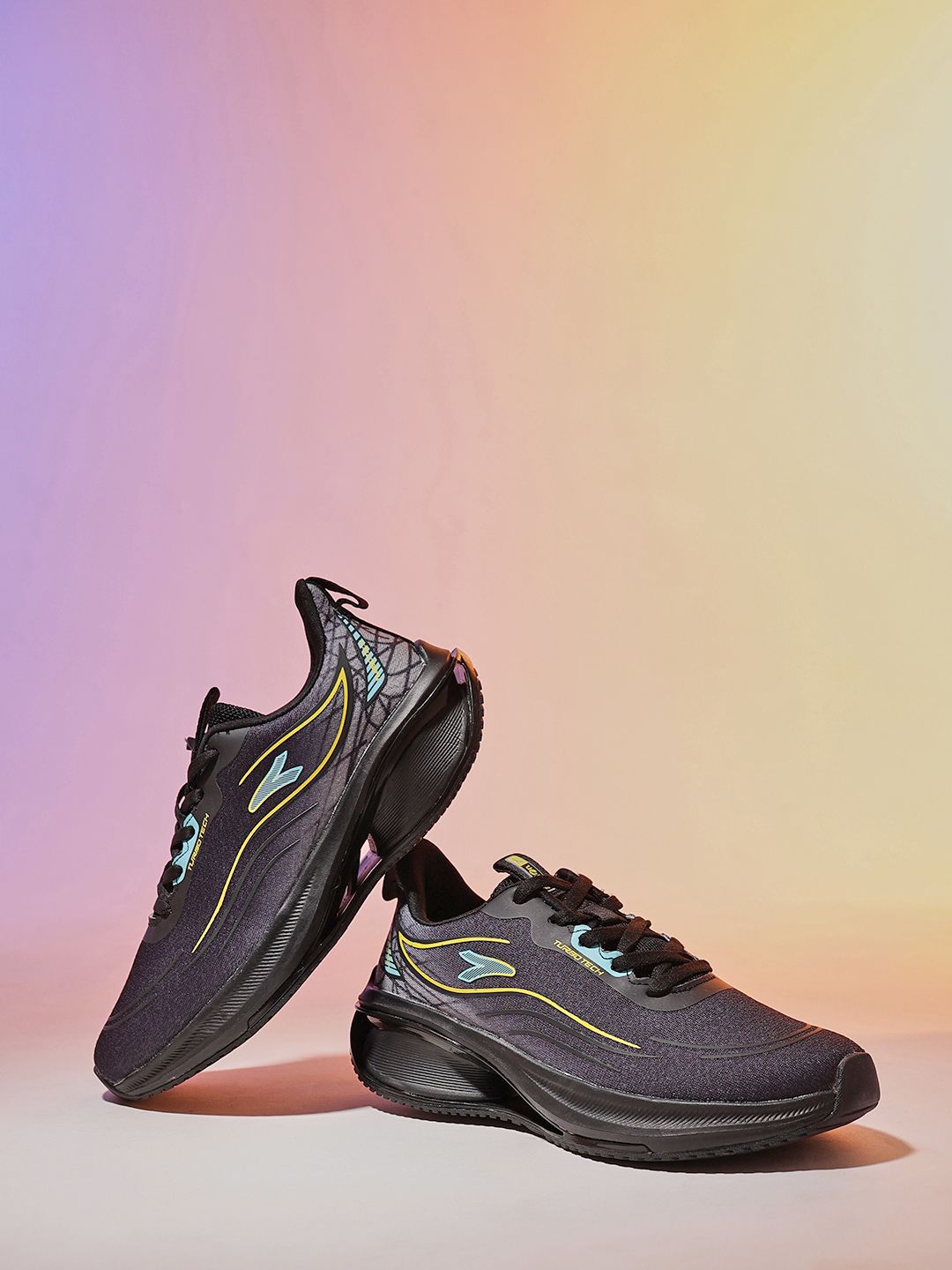 Action Men Mesh Running Non-Marking Lace-Ups Shoes
