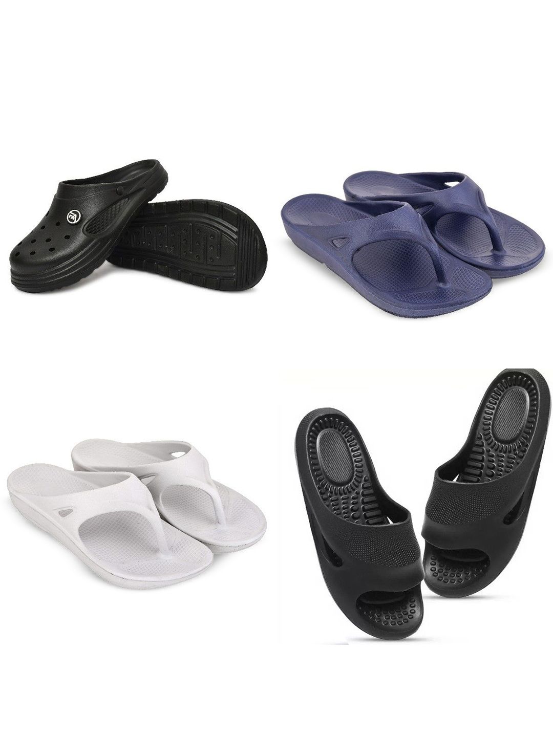 Feel alive Men Set of 4 Lightweight Flip-Flops
