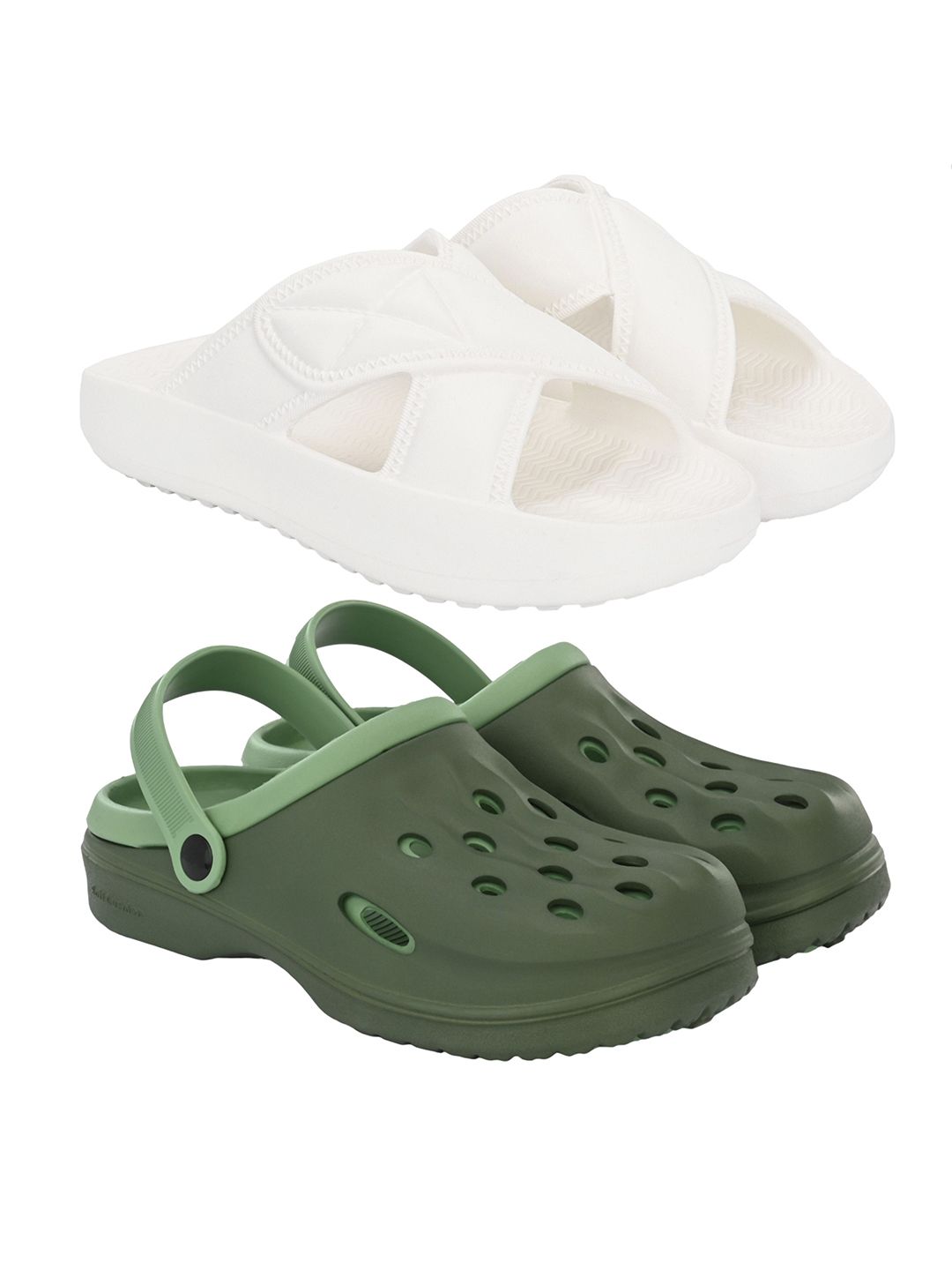 BIRDE Men Pack Of 2 Rubber Clogs