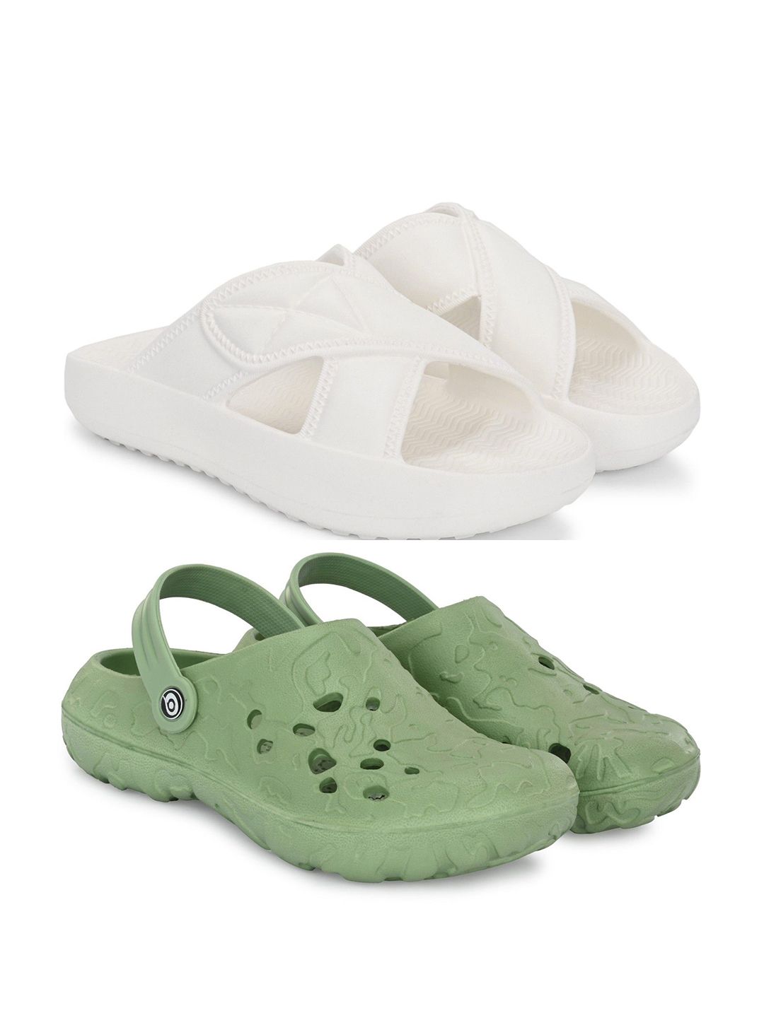 BIRDE Men Pack Of 2 Rubber Clogs
