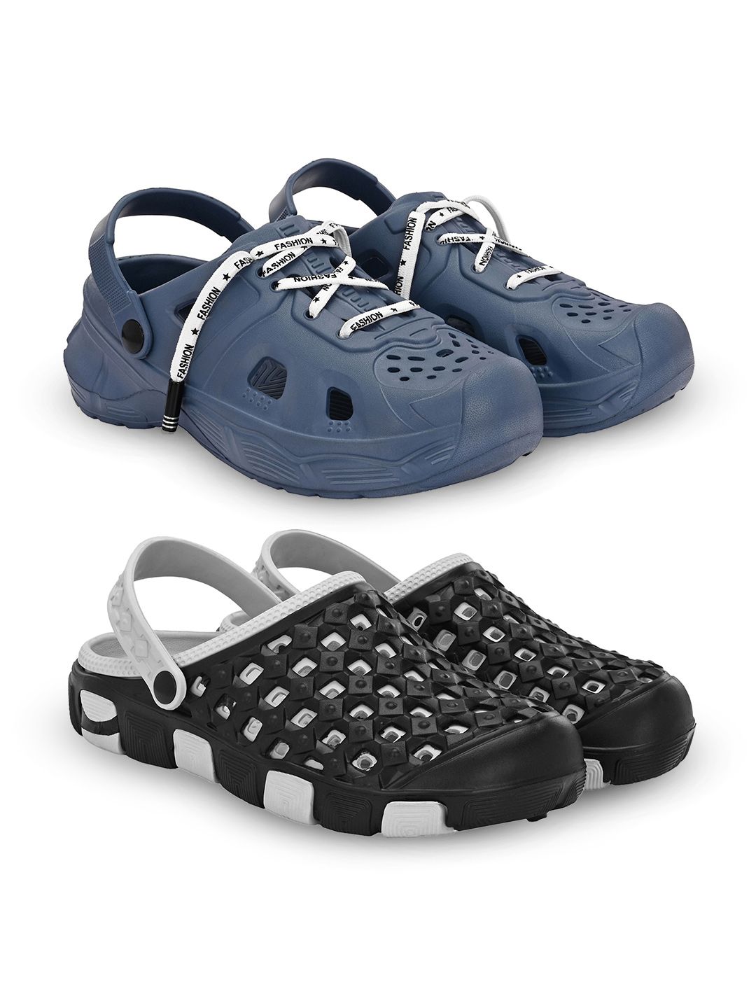 BIRDE Men Pack Of 2 Rubber Clogs