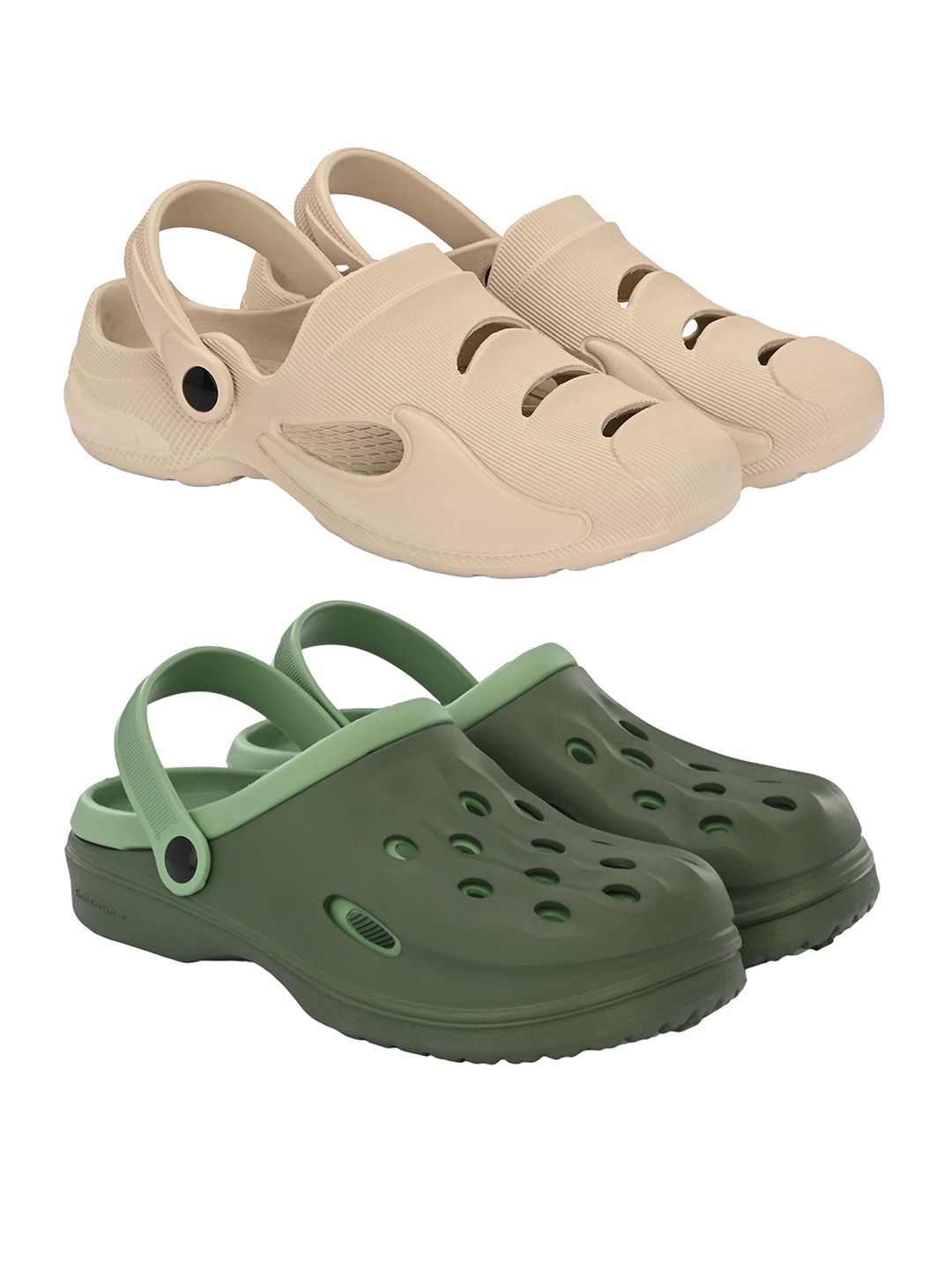 BIRDE Men Set Of 2 Rubber Clogs
