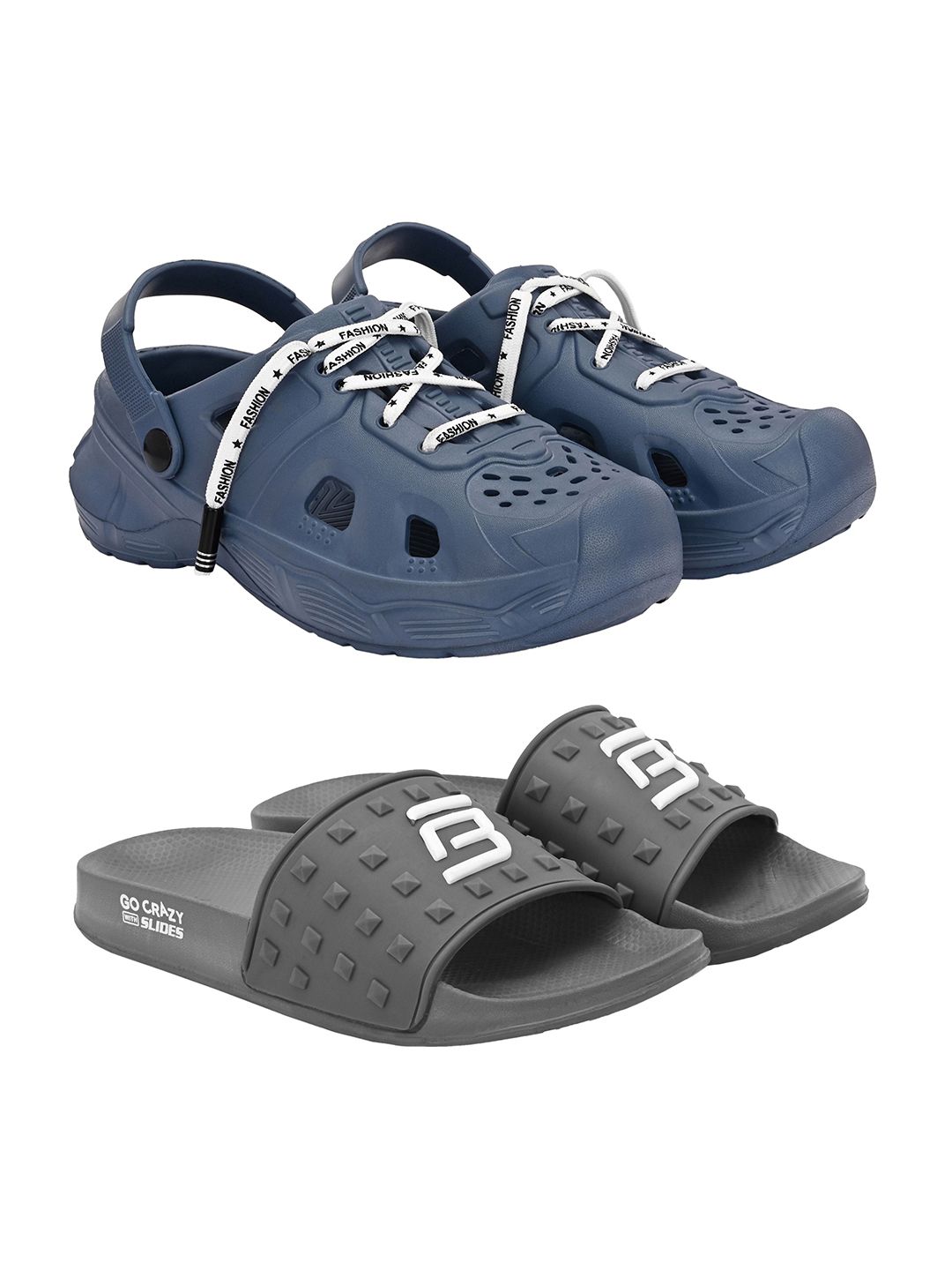 BIRDE Men Pack Of 2 Rubber Clogs