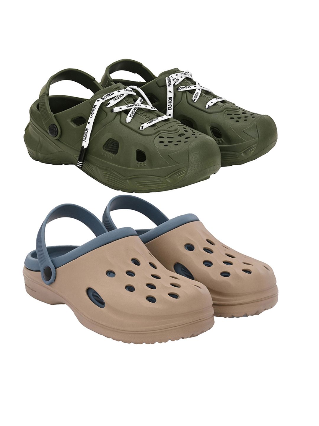 BIRDE Men Pack Of 2 Rubber Clogs