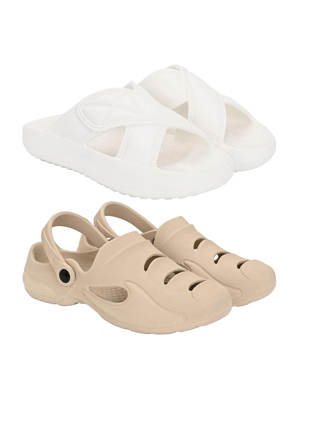 BIRDE Men Pack Of 2 Rubber Clogs