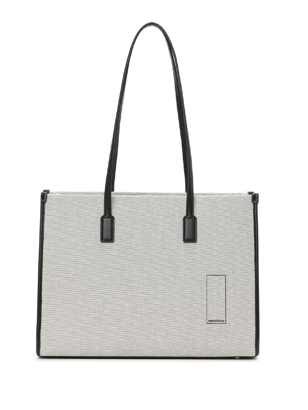 Women Textured Tote Bag MOKOBARA Women The Skye Tote Vegan Leather Casual Office Medium Off White