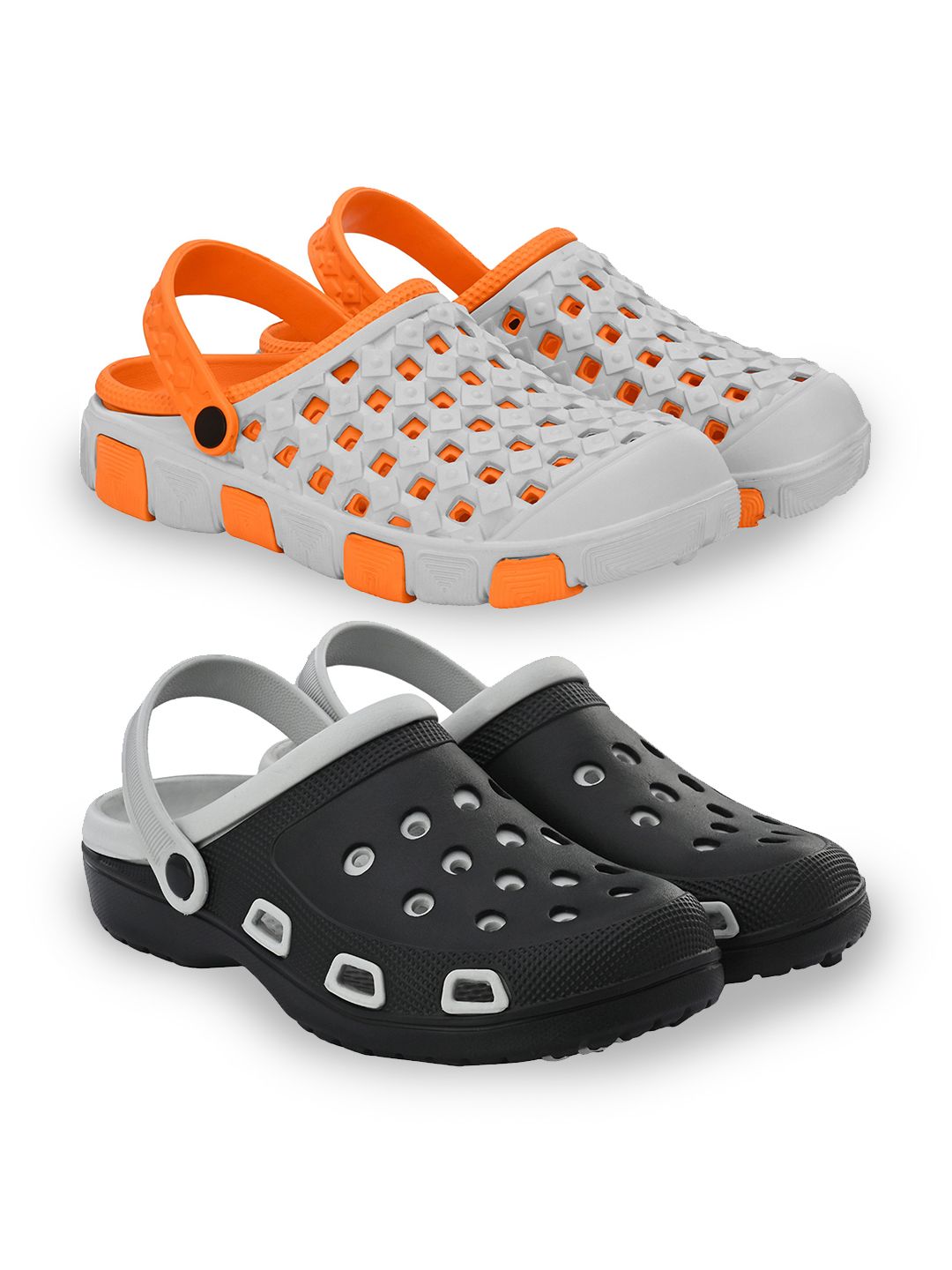 BIRDE Men Pack Of 2 Rubber Clogs