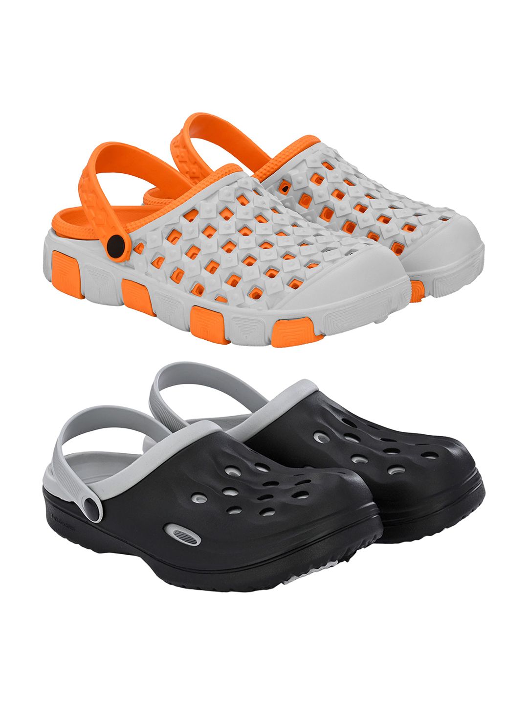 BIRDE Men Pack Of 2 Self Design Lightweight Flip-Flops