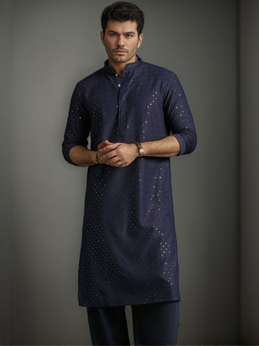 Moda Rapido Men Blended Straight Kurtas