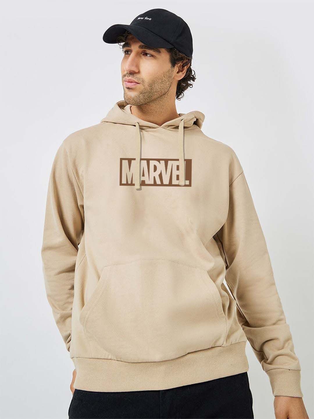 Organic Chics Men Printed Hooded Sweatshirt