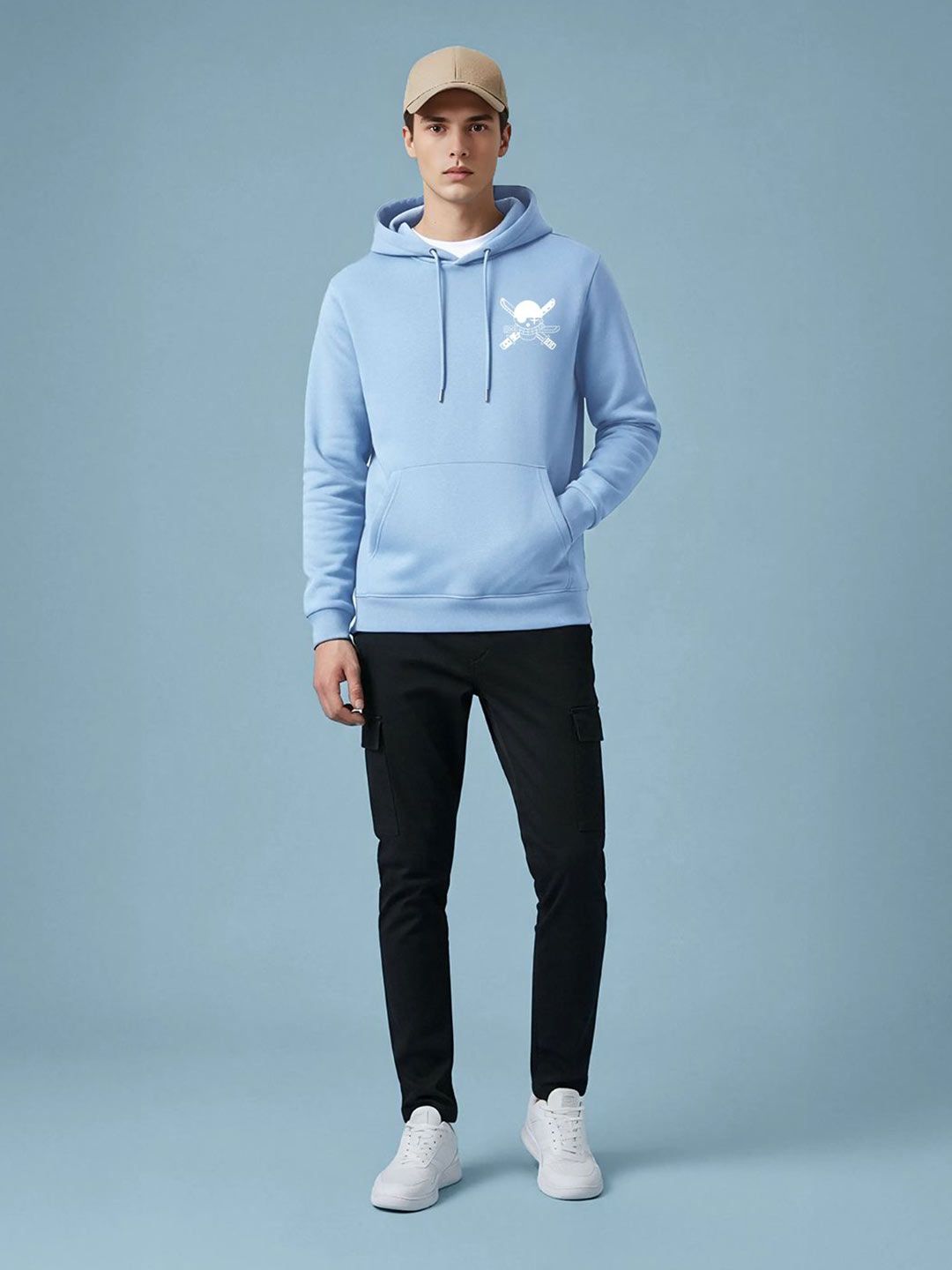 Buy BENNY BROOKS Men Printed Hooded Sweatshirt - Sweatshirts for