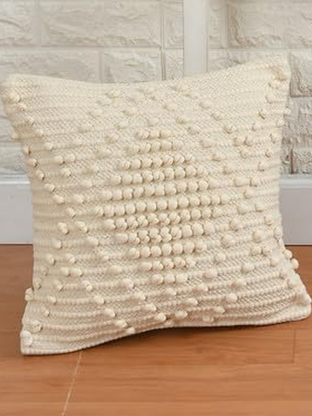 TINDLER KNOTS Multicoloured Set of 2 Geometric Square Cushion Covers