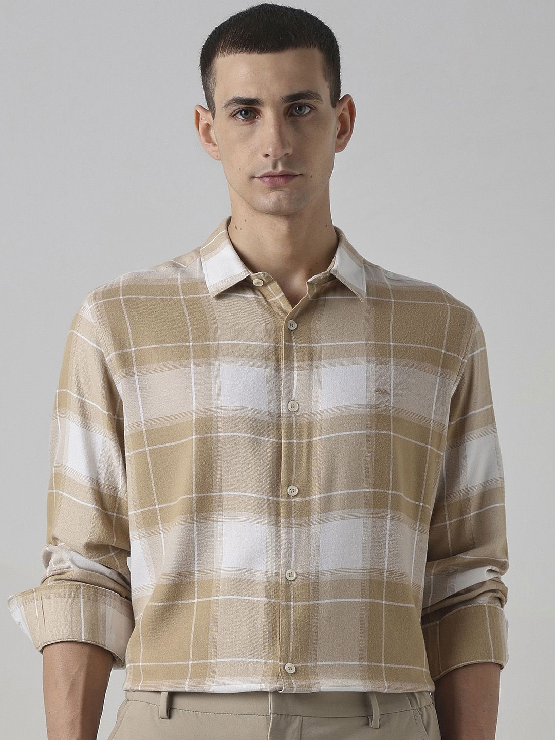 Mufti Mufti Men Slim Fit Tartan Checks Checked Casual Shirt