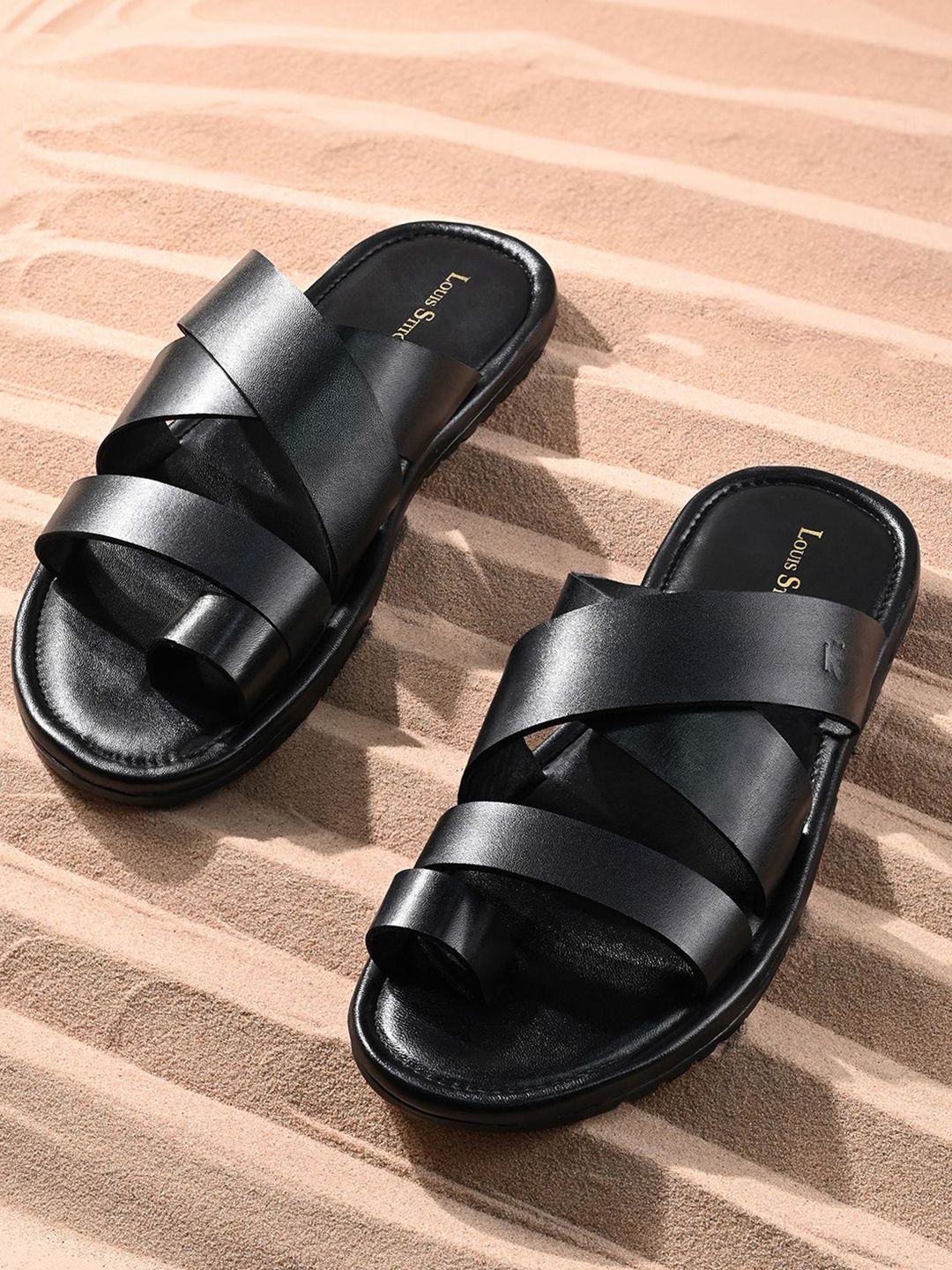 Buy LOUIS STITCH Men Kolhapuri Style Lightweight Toe Ring Leather