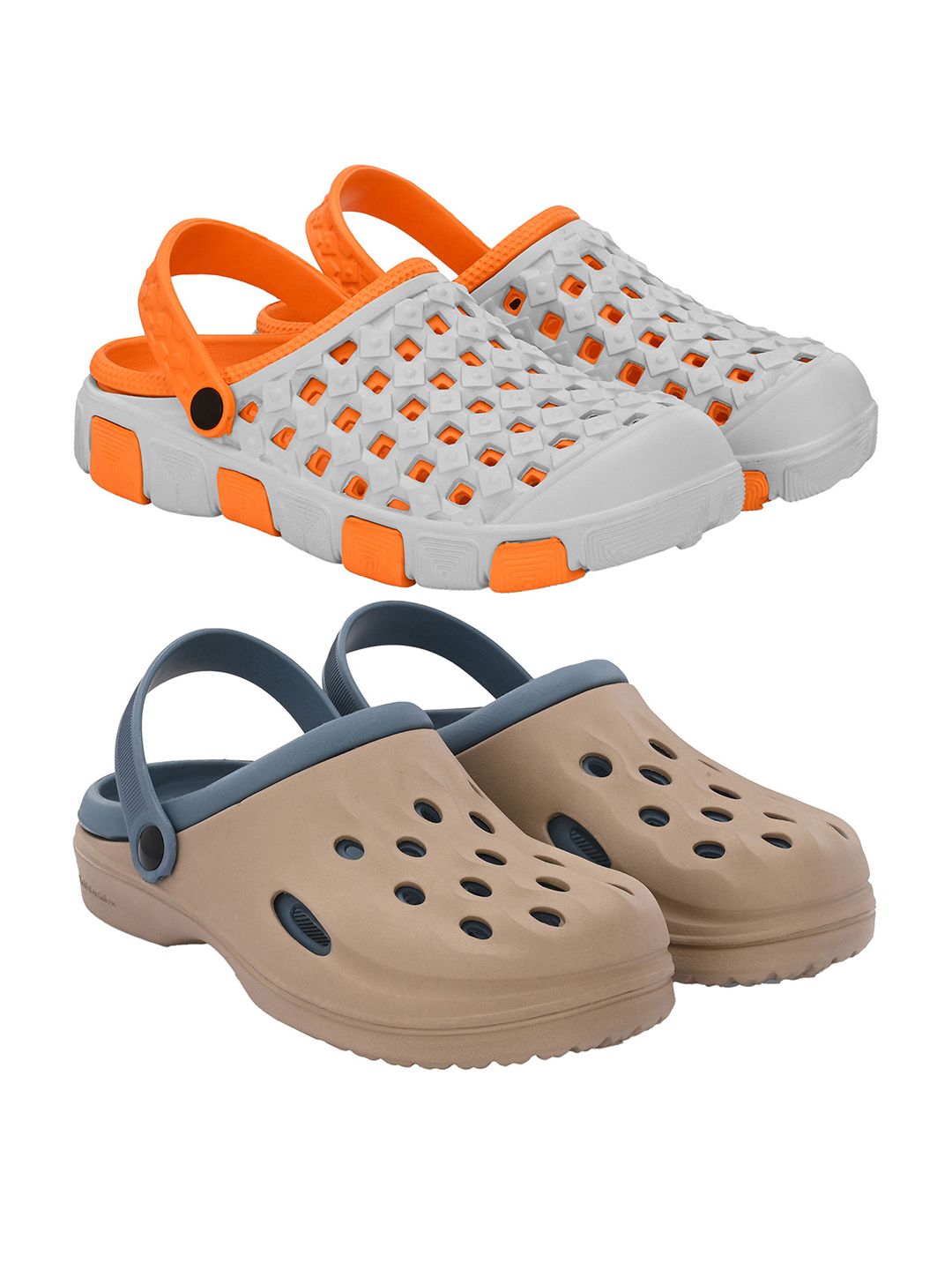 BIRDE Men Pack Of 2 Rubber Clogs