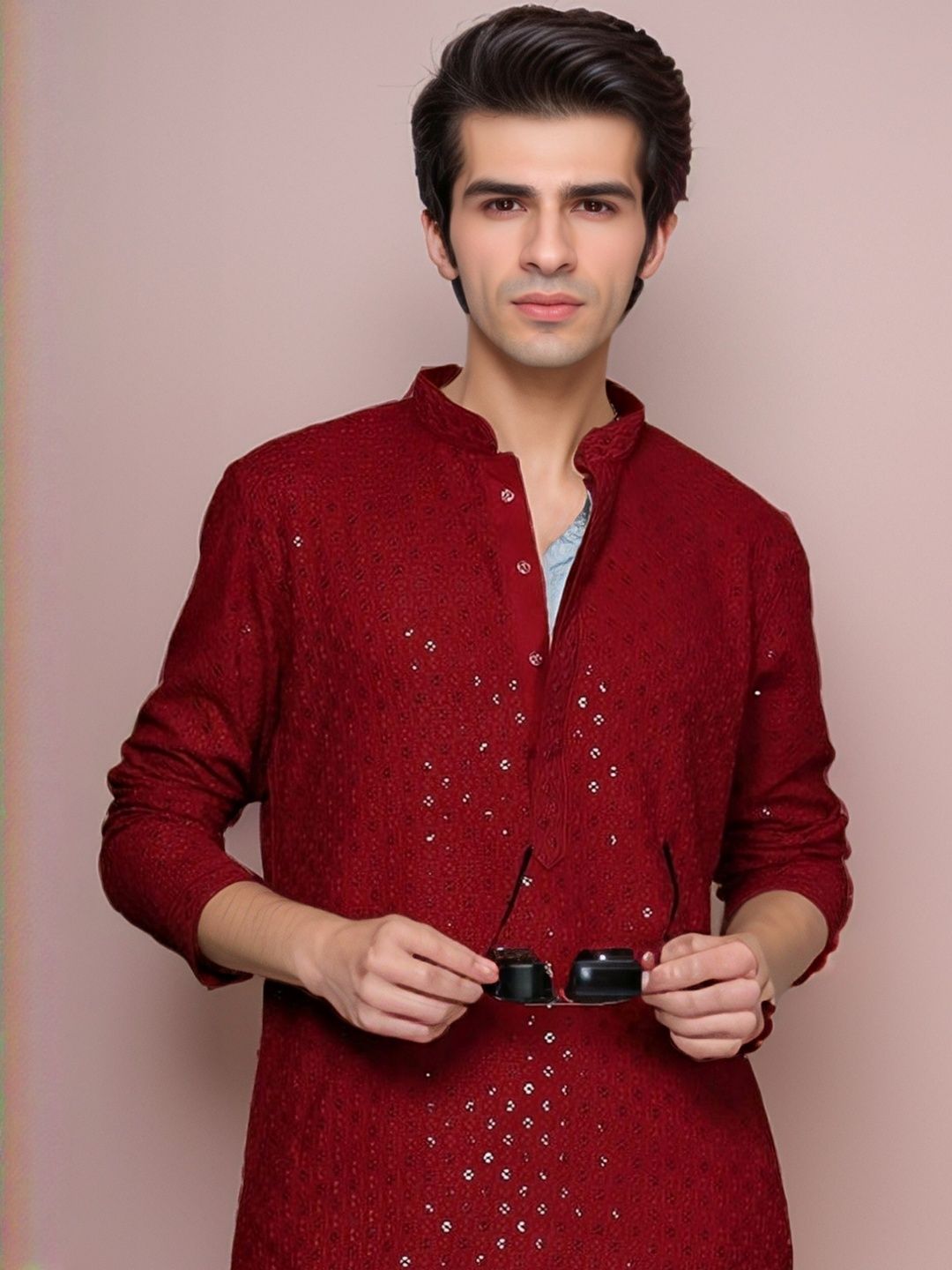 Moda Rapido Men Blended Straight Kurtas