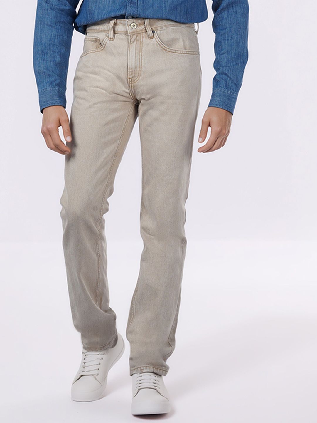 Celio Men Relaxed Fit Mid-Rise Cotton Non Stretchable Jeans