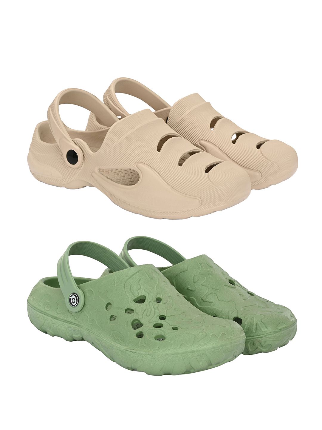 BIRDE Men Set Of 2 Rubber Clogs