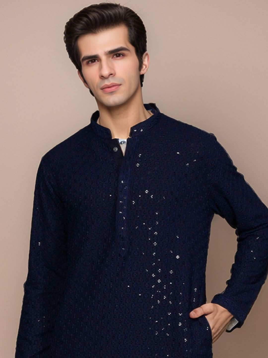 Moda Rapido Men Blended Straight Kurtas