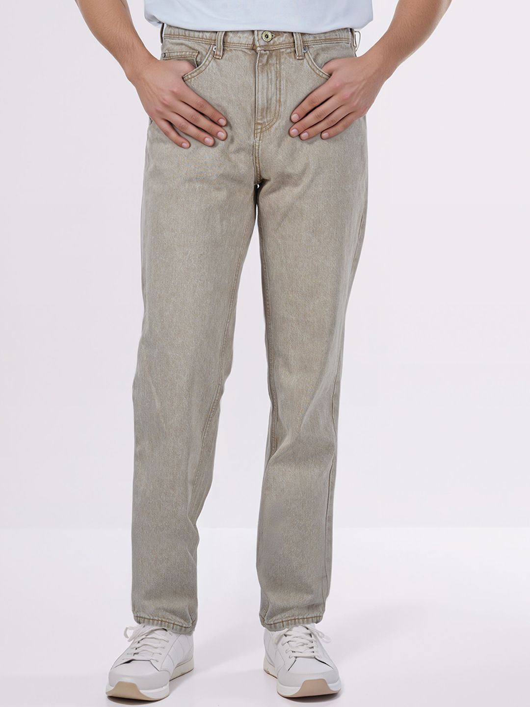 Celio Men Jean Relaxed Fit Mid-Rise Cotton Jeans