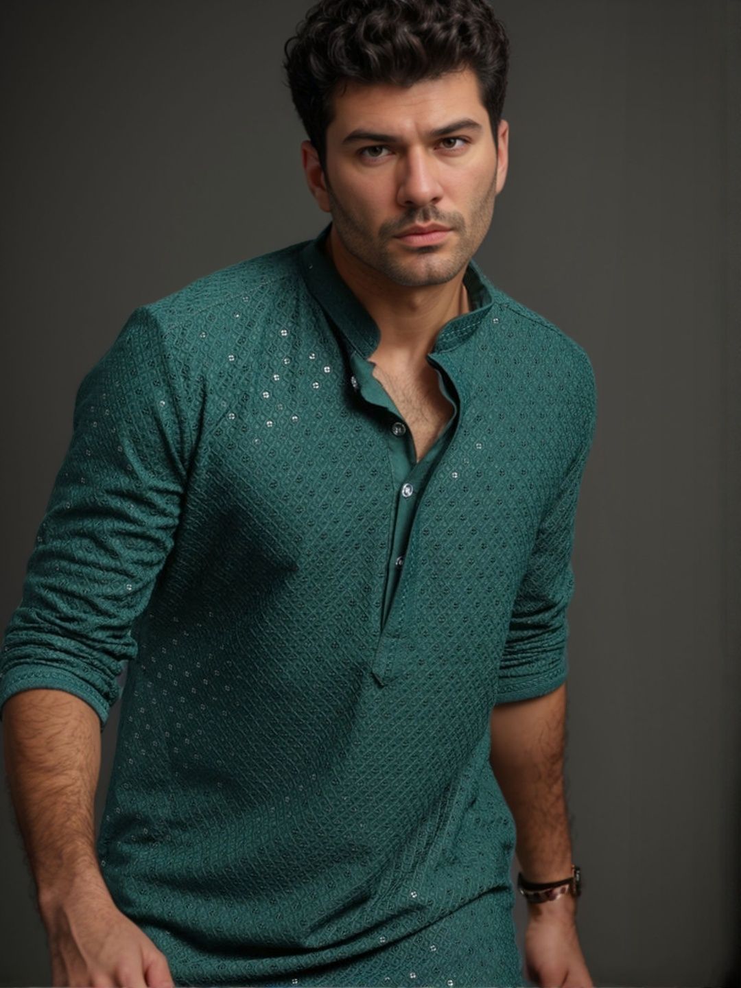 Moda Rapido Men Blended Straight Kurtas