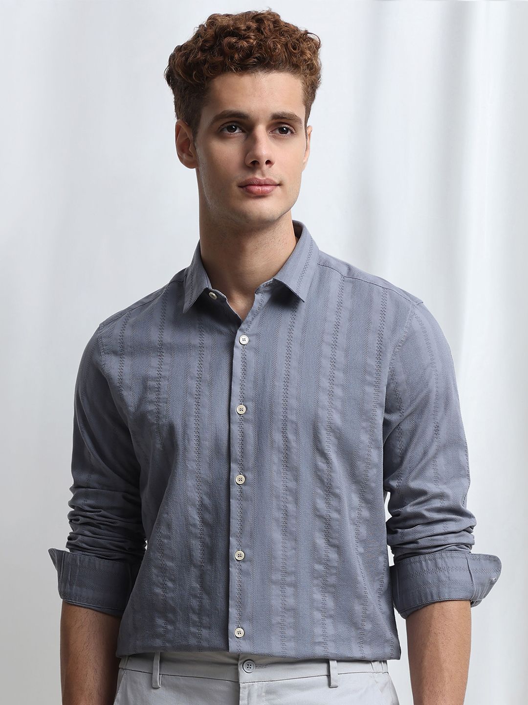 Mufti Mufti Men Slim Fit Party Shirt