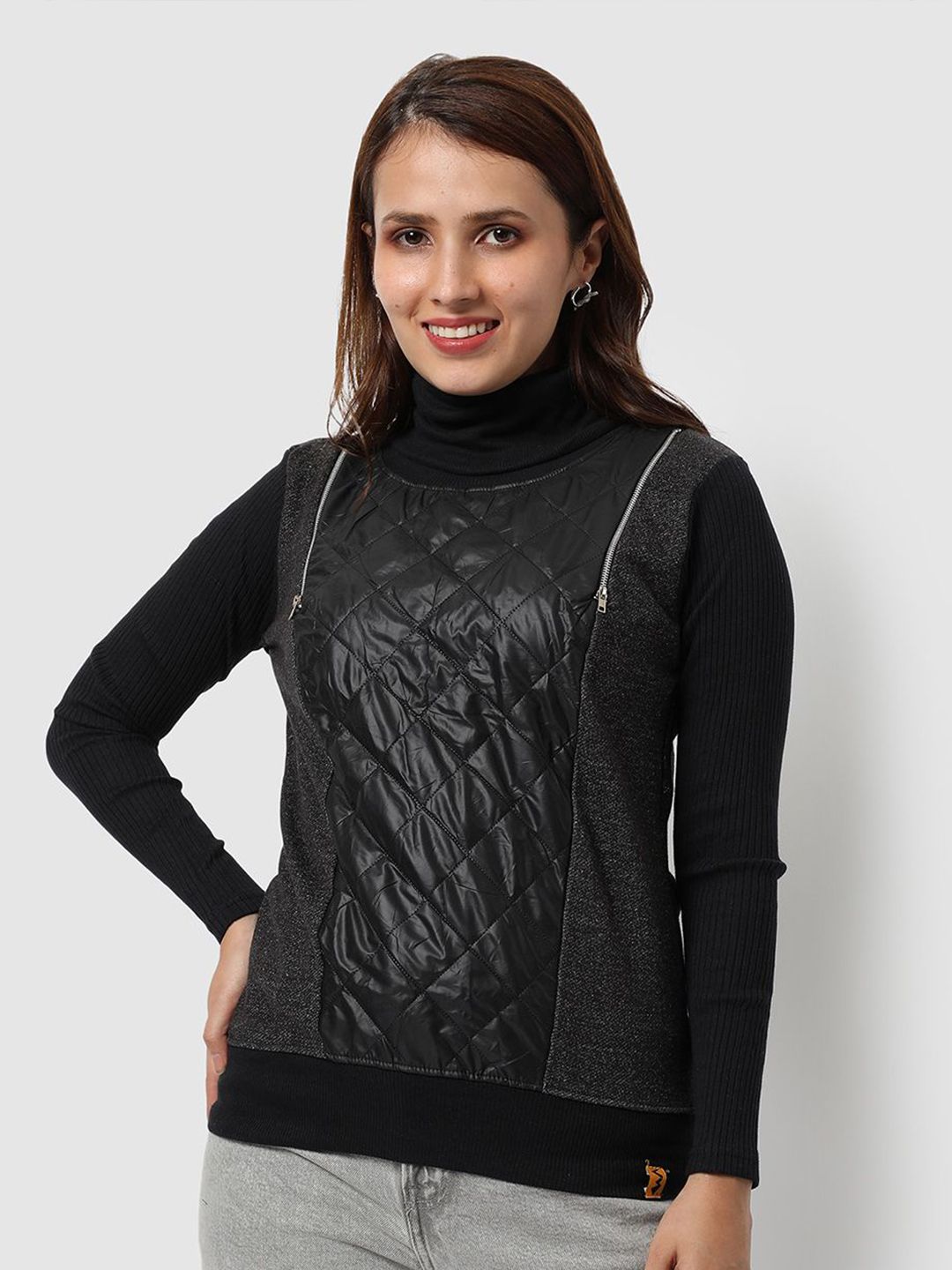 PINACOLADA Women Colourblocked Sweatshirt