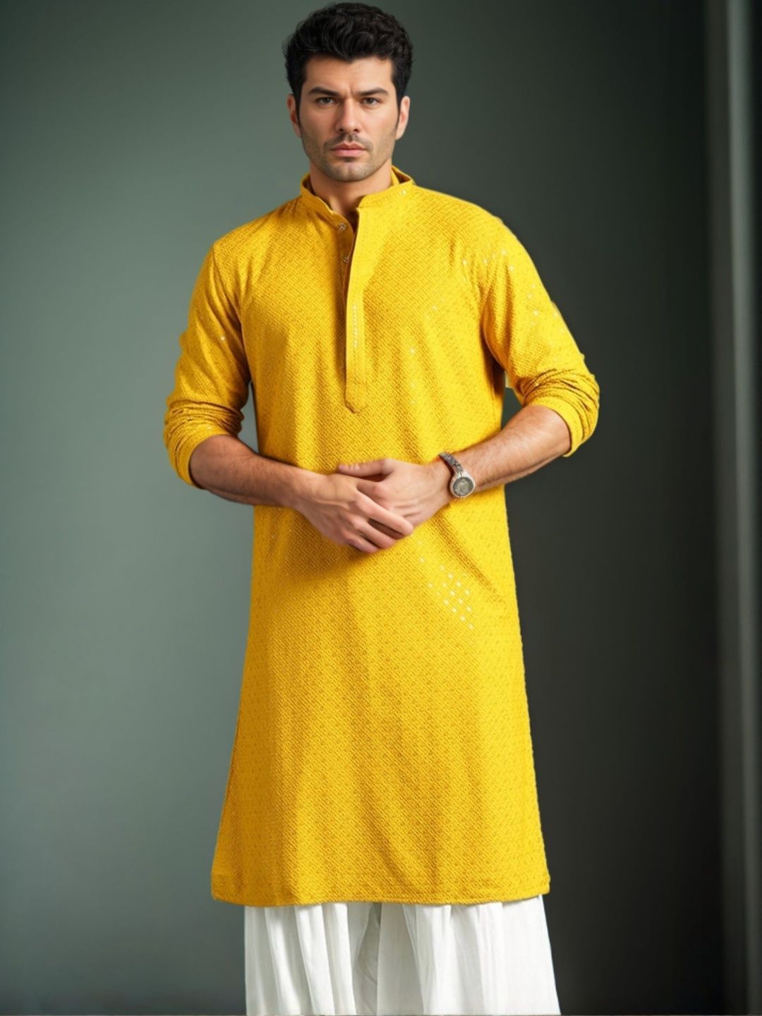 Moda Rapido Men Blended Straight Kurtas
