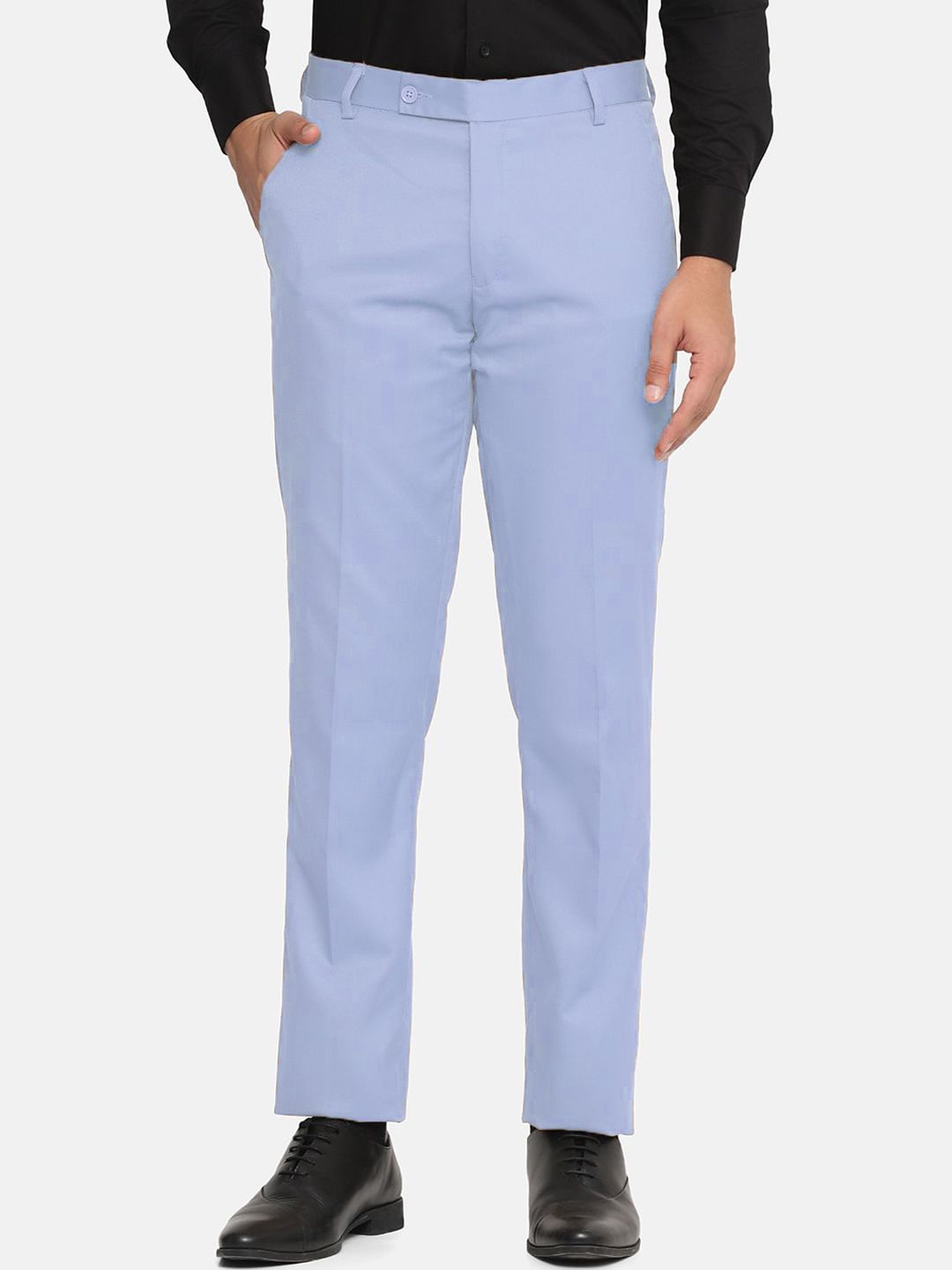 MANCREW Men Relaxed Slim Fit Formal Trousers