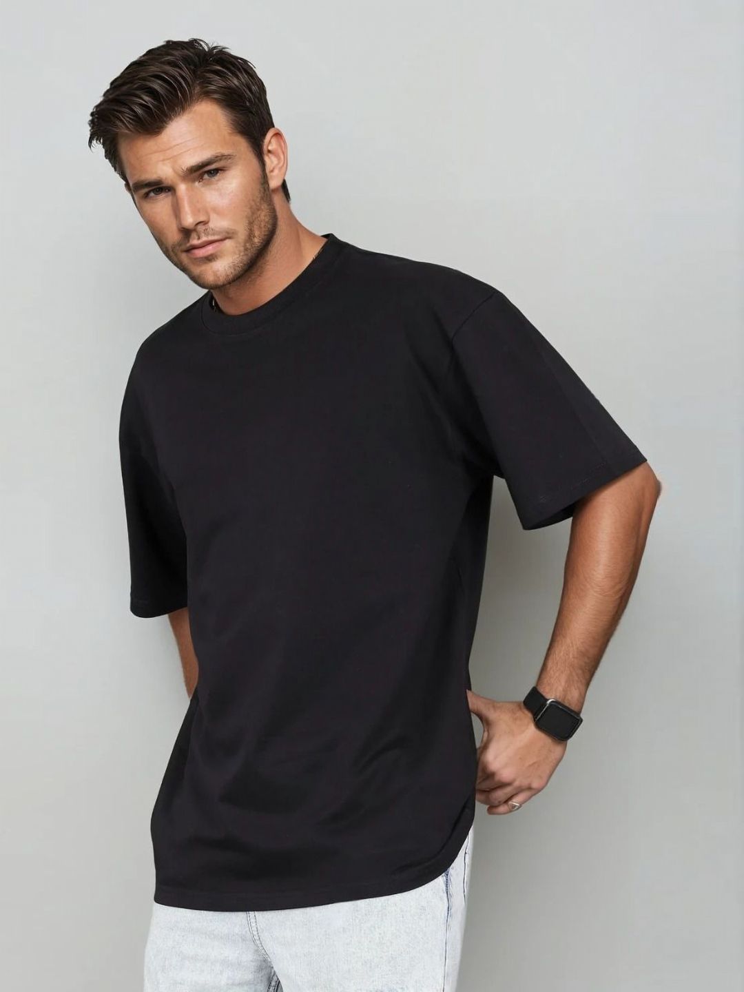 Mast & Harbour Men Pure Cotton Pockets T-shirt