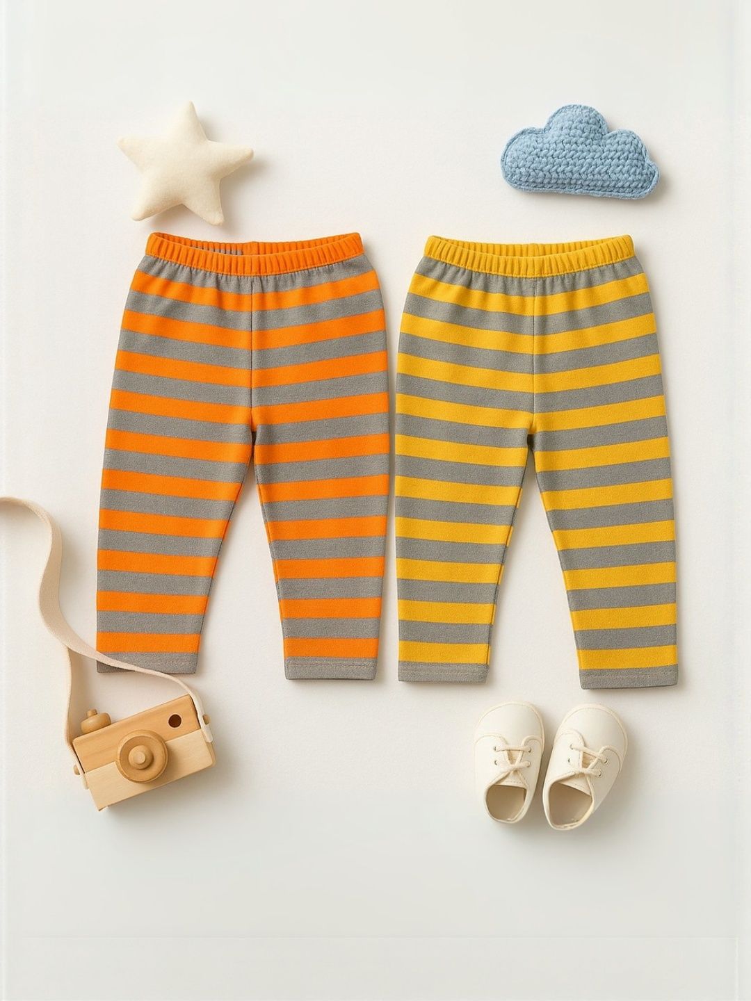 Cortica Boys Pack Of 2 Blended Regular Fit Night Pants